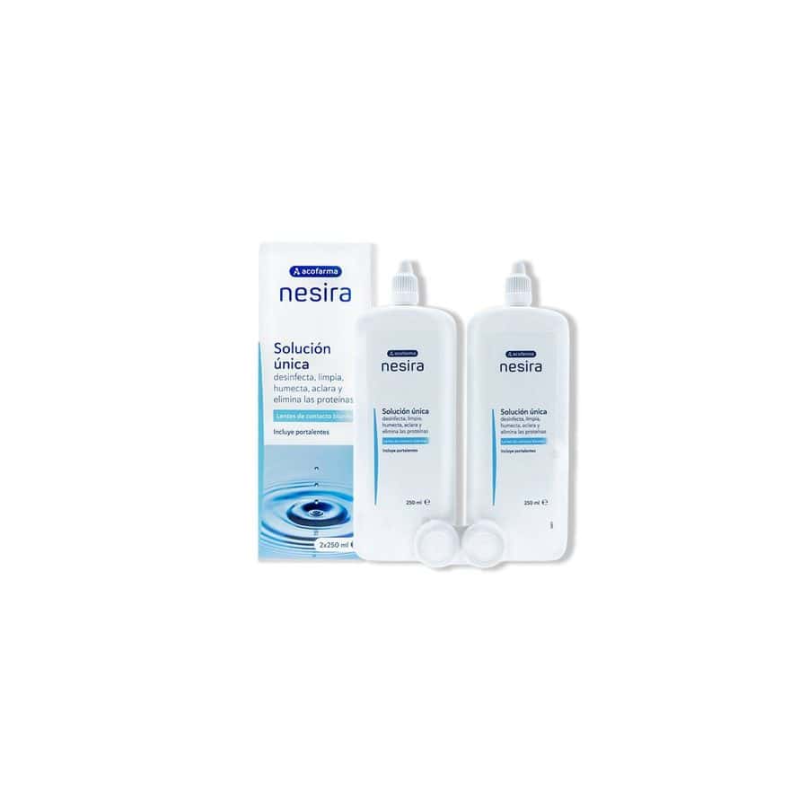ACOFARMA NESIRA SOLUCION UNICA PARA LENTILLAS 2 UNIDADES 250 ML