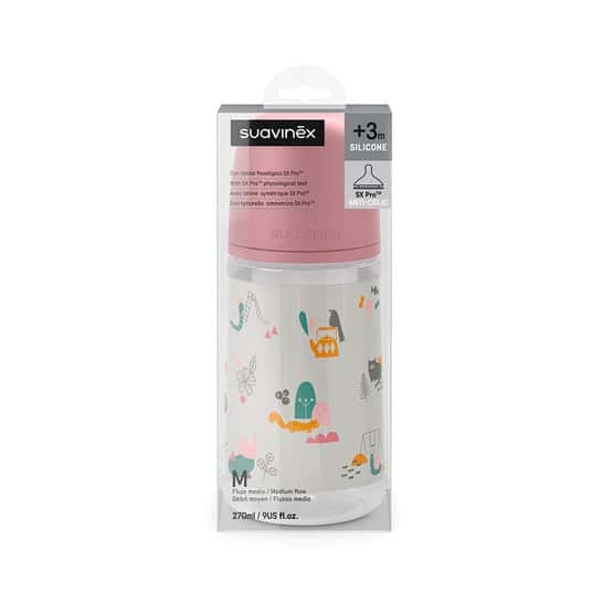 SUAVINEX BIBERON 270 TET.FISIOLOG. SILICONA M.